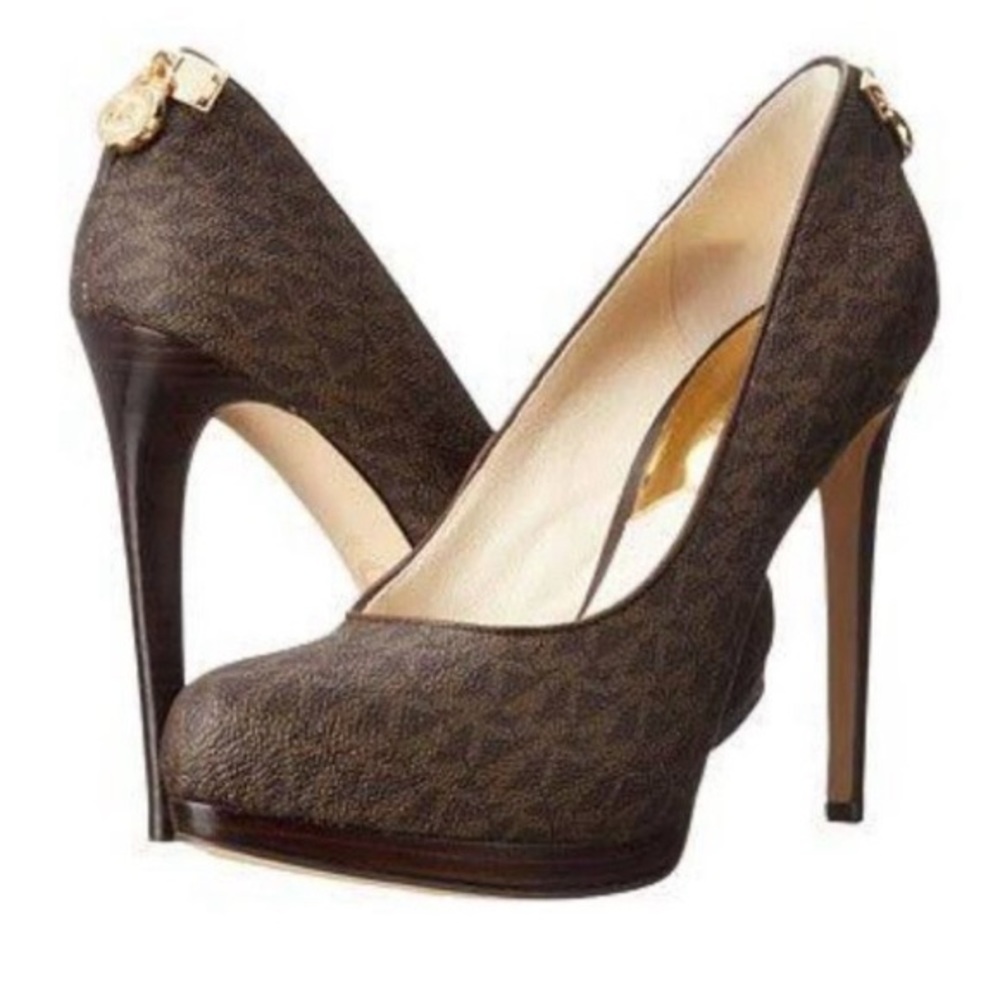 MICHAEL KORS Hamilton Leather 5' Pumps Size 8M